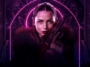 Ballerina Neon pink Wallpaper