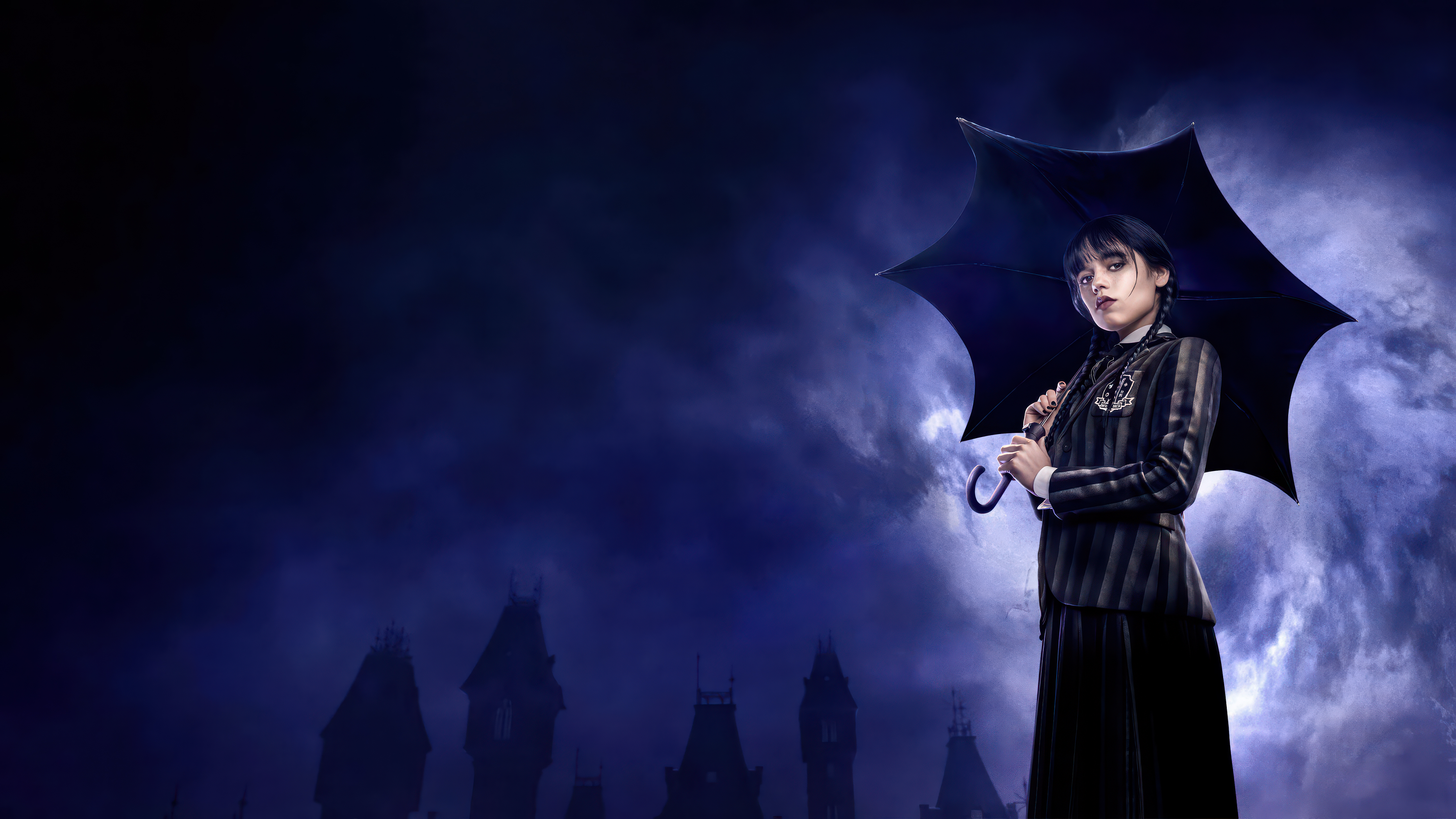 Jenna Ortega as Wednesday Addams Netflix series Wallpaper