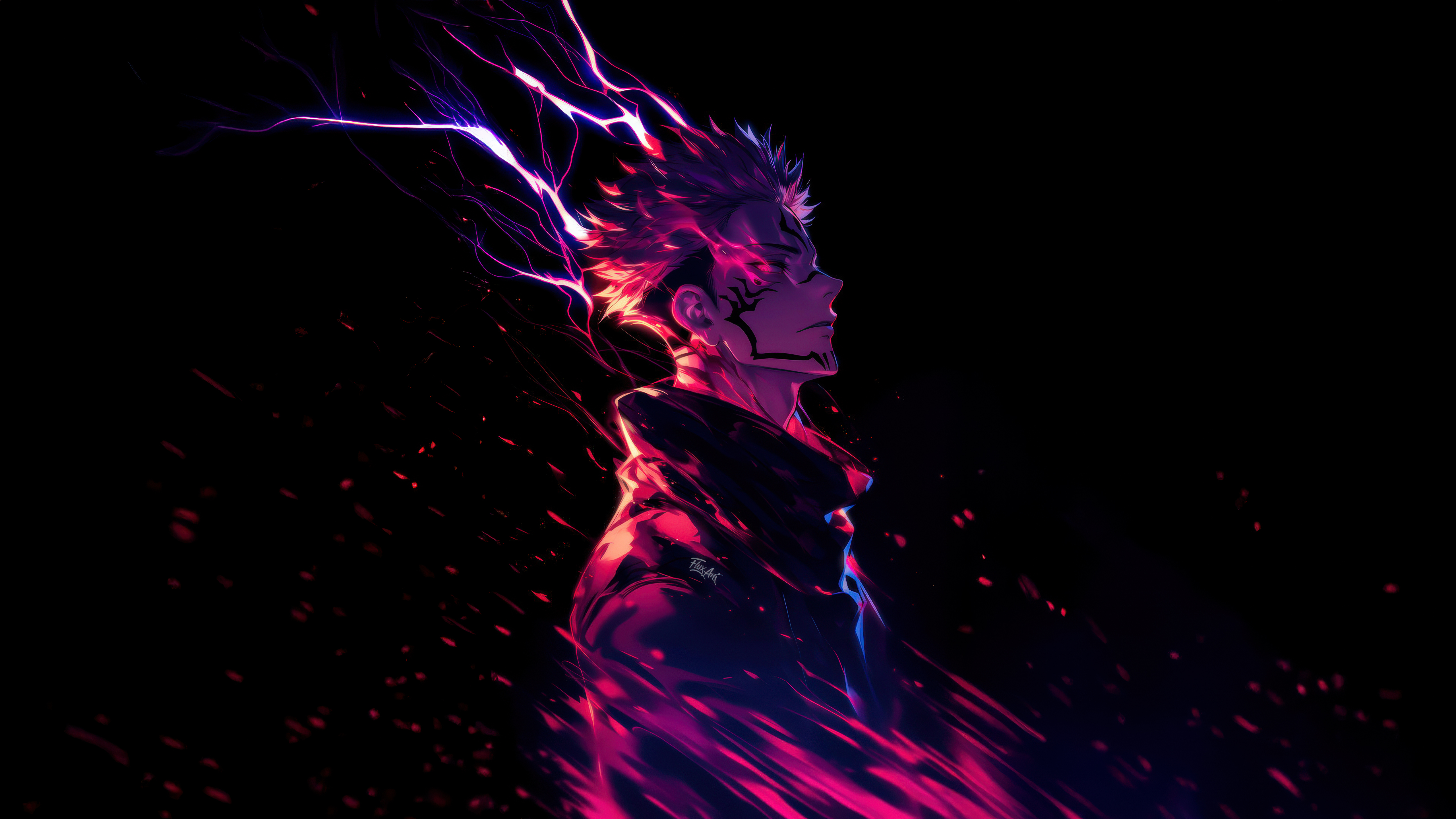 Sukuna Electric Wallpaper