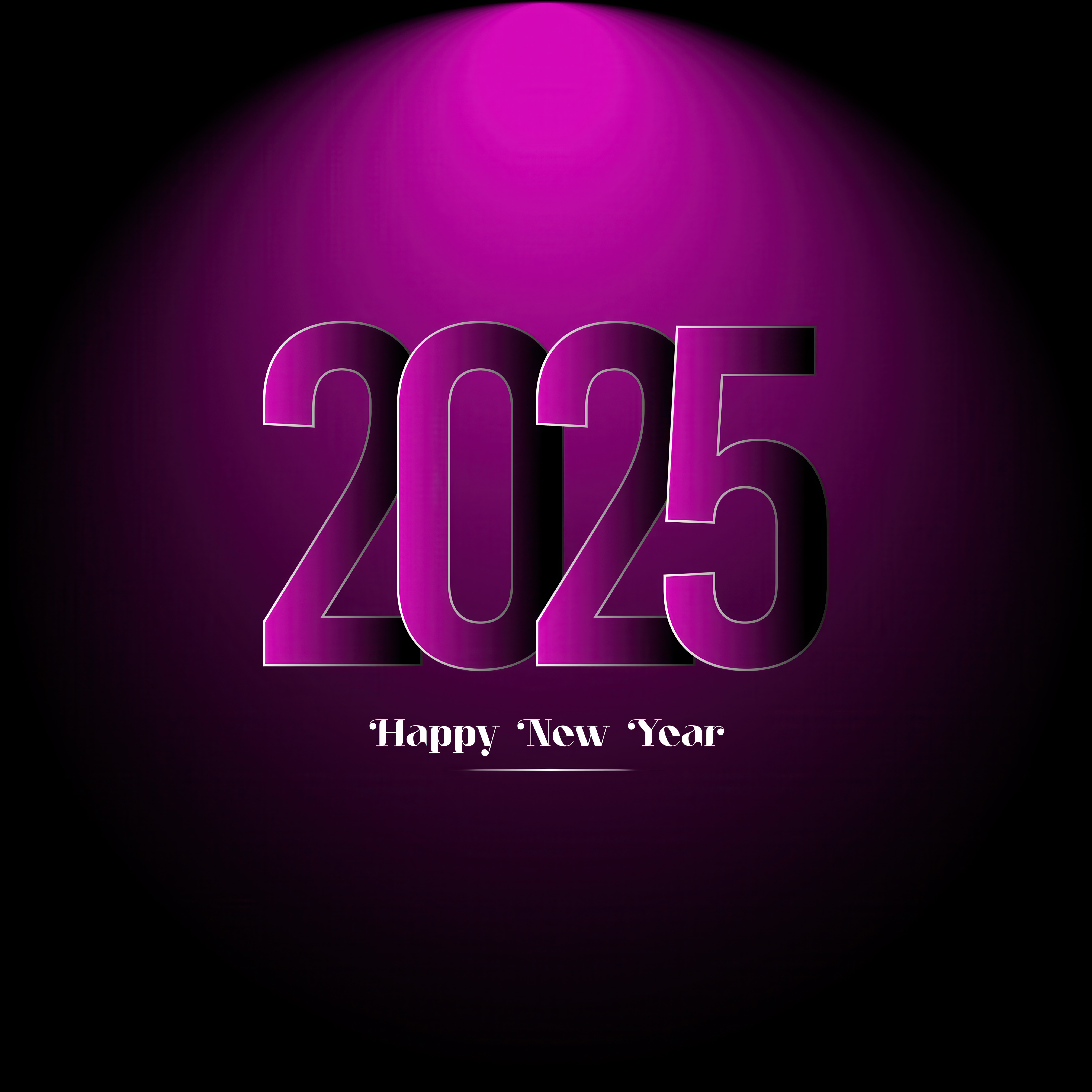 2025 New Year Purple background Wallpaper