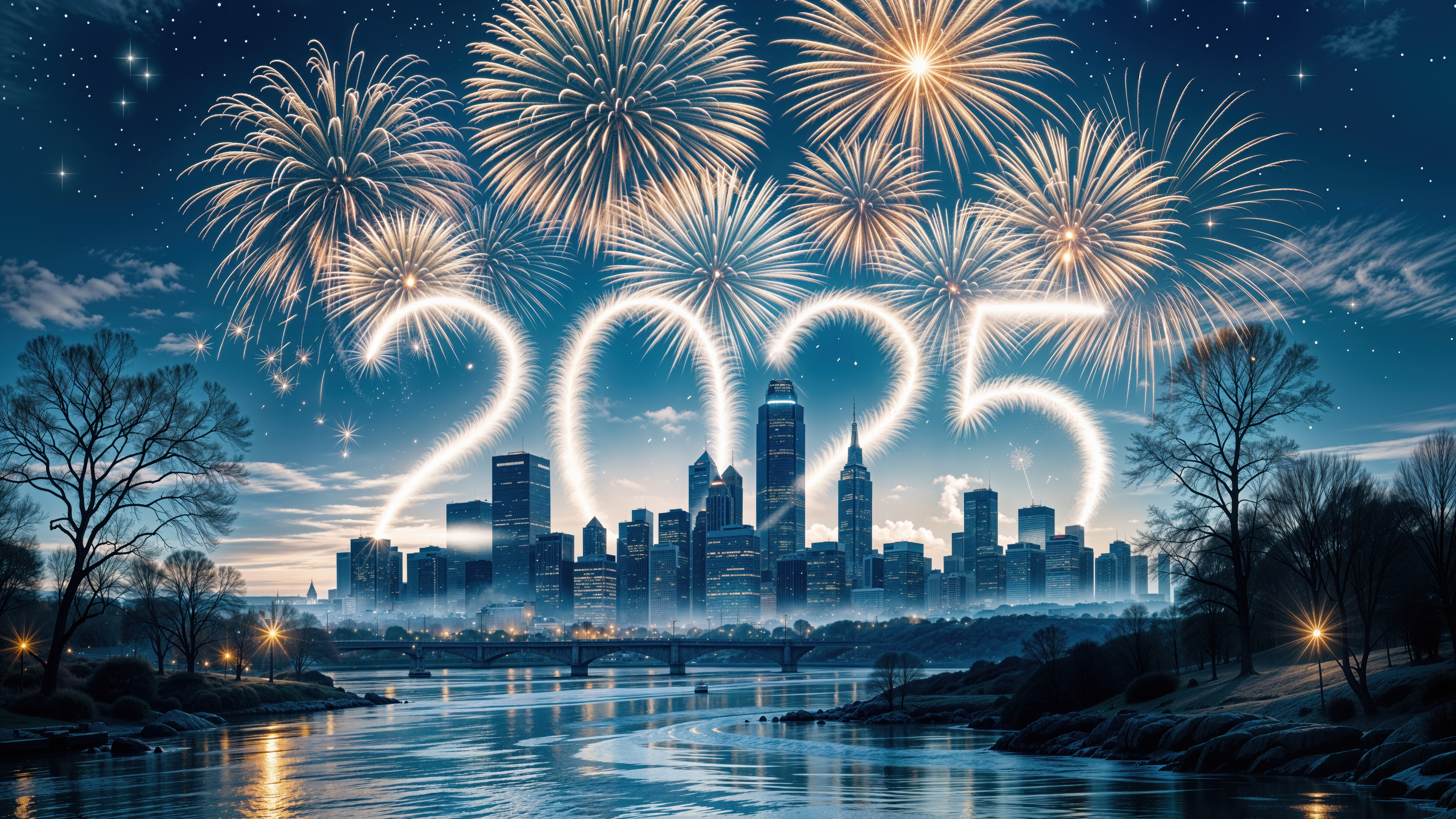 2025 New Year New York City Wallpaper
