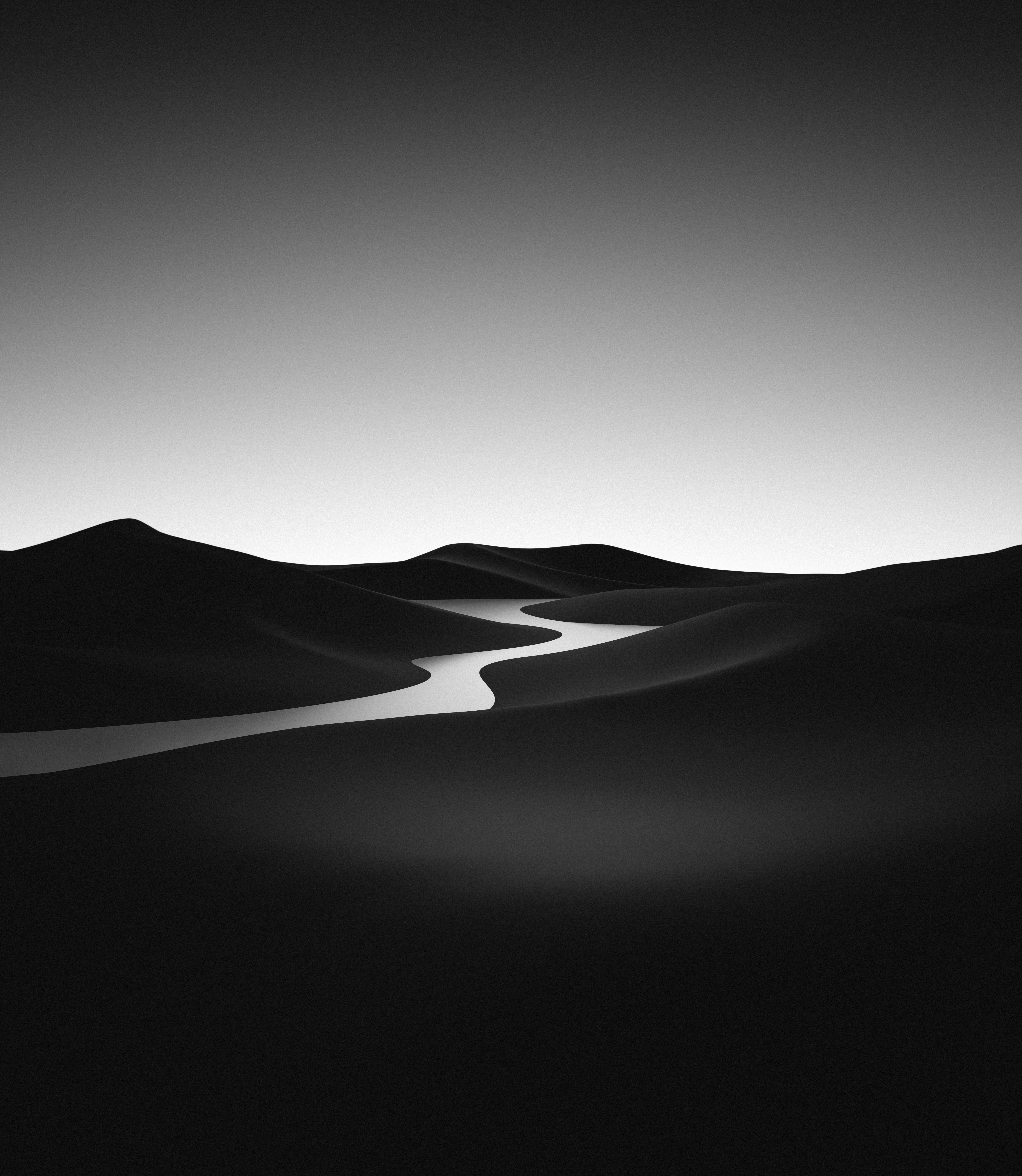 Black and White Landscape Wallpaper