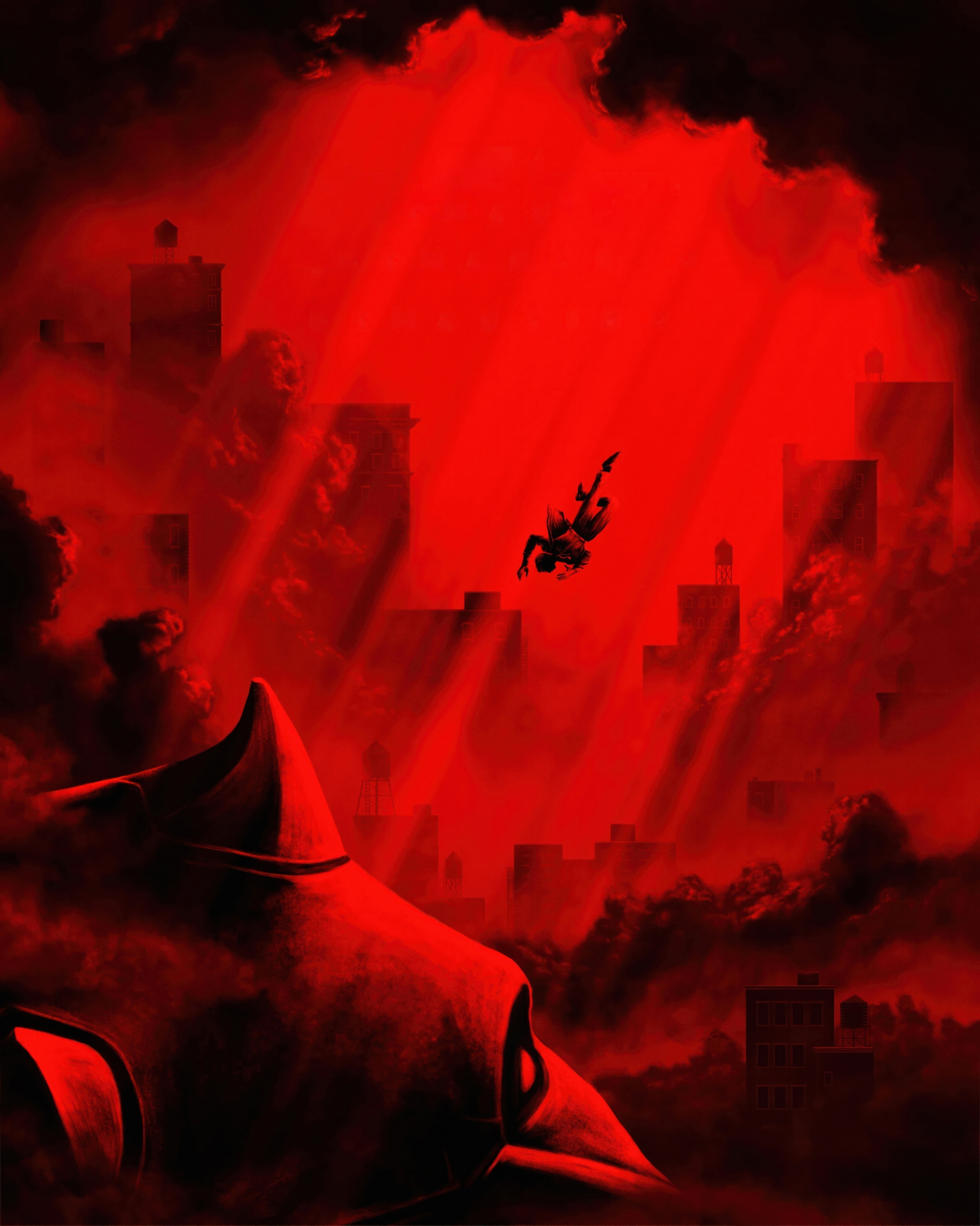 Daredevil: Born Again Red Wallpaper