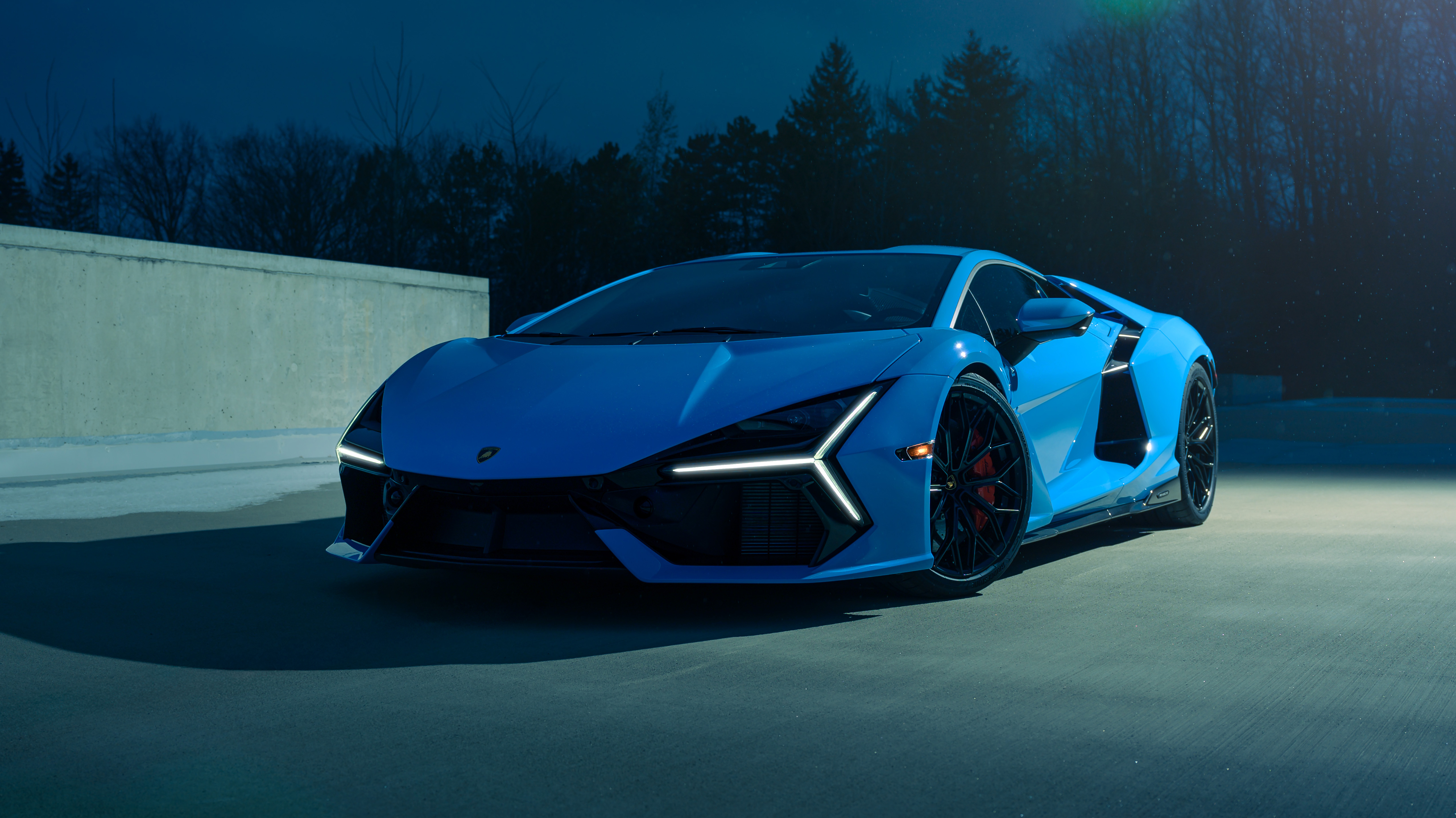 Lamborghini Revuelto Blu Eleos Wallpaper