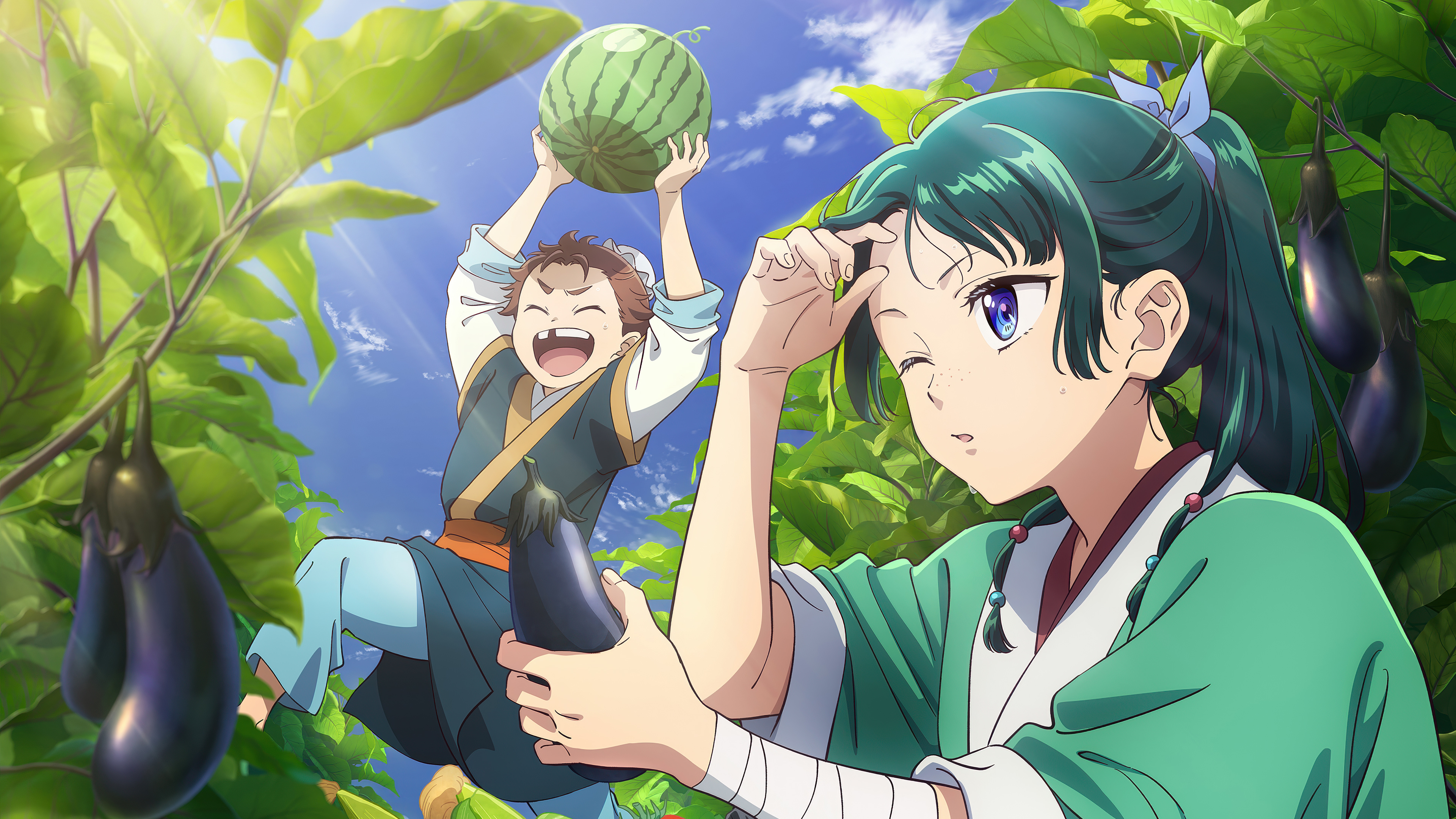 Maomao Garden Wallpaper