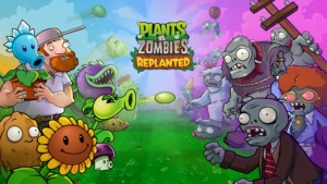 Plants vs. Zombies Replanted Key Art Wallpaper