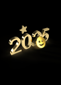 2025 New Year Smiley Wallpaper