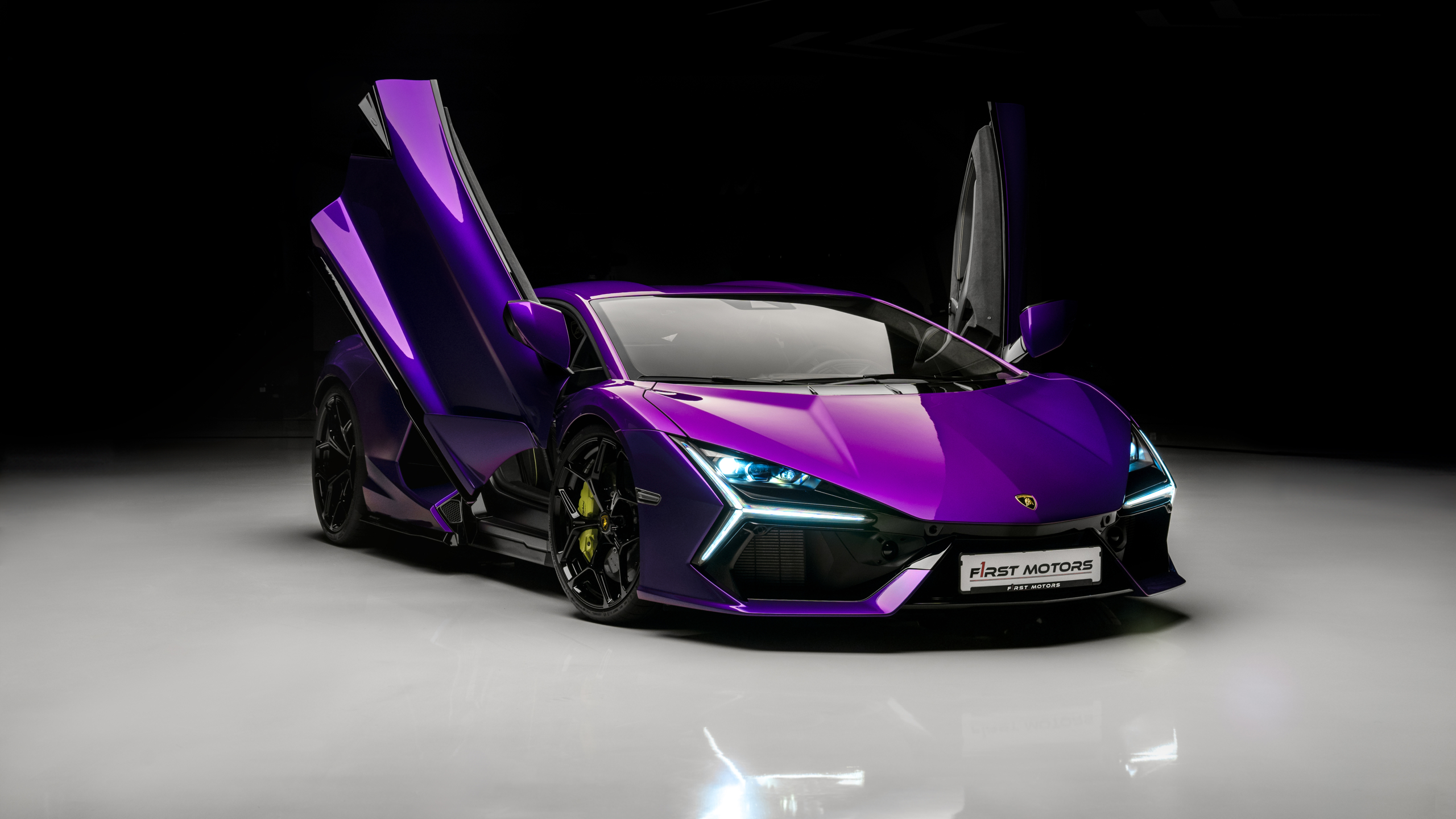 Lamborghini Revuelto Purple aesthetic Wallpaper