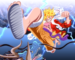 Luffy vs Kaido Gear 5 Wallpaper